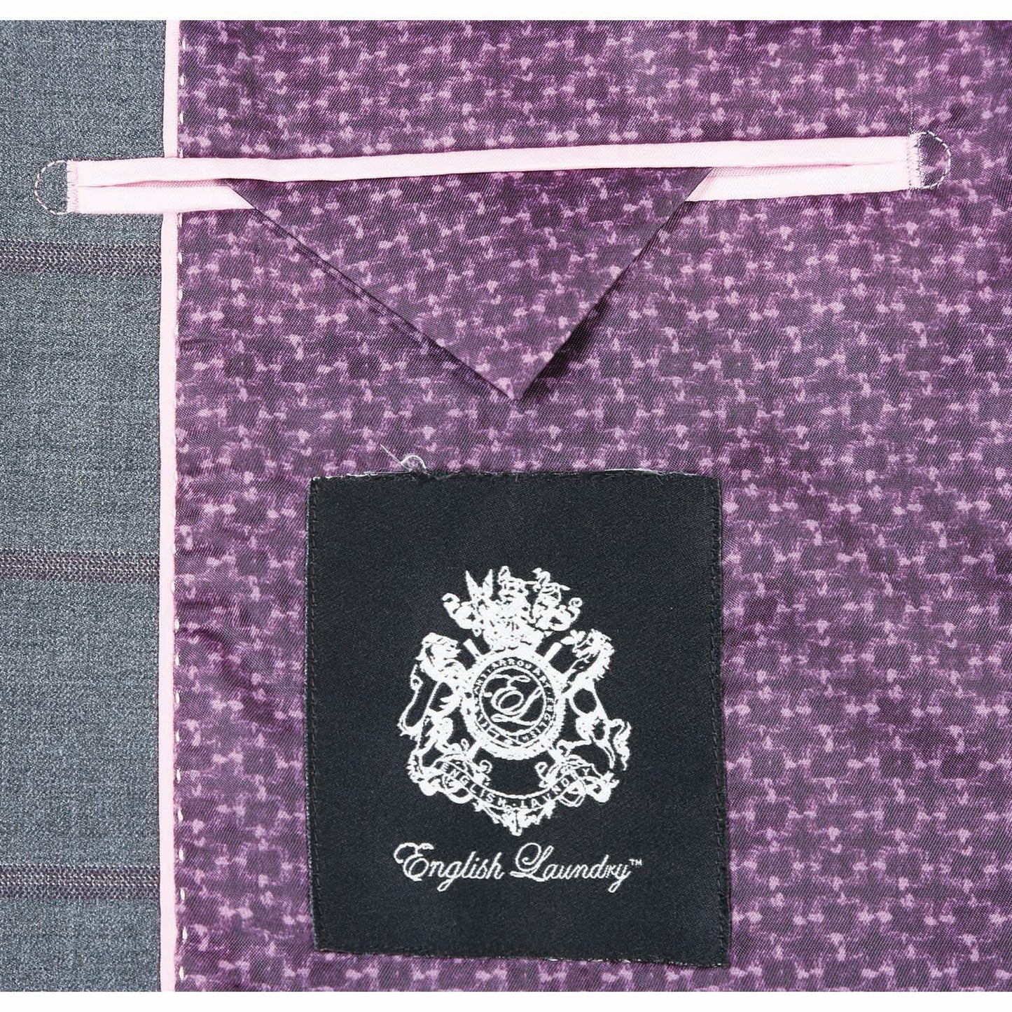 English Laundry EL82-61-092 Gray Brown Wool Suit