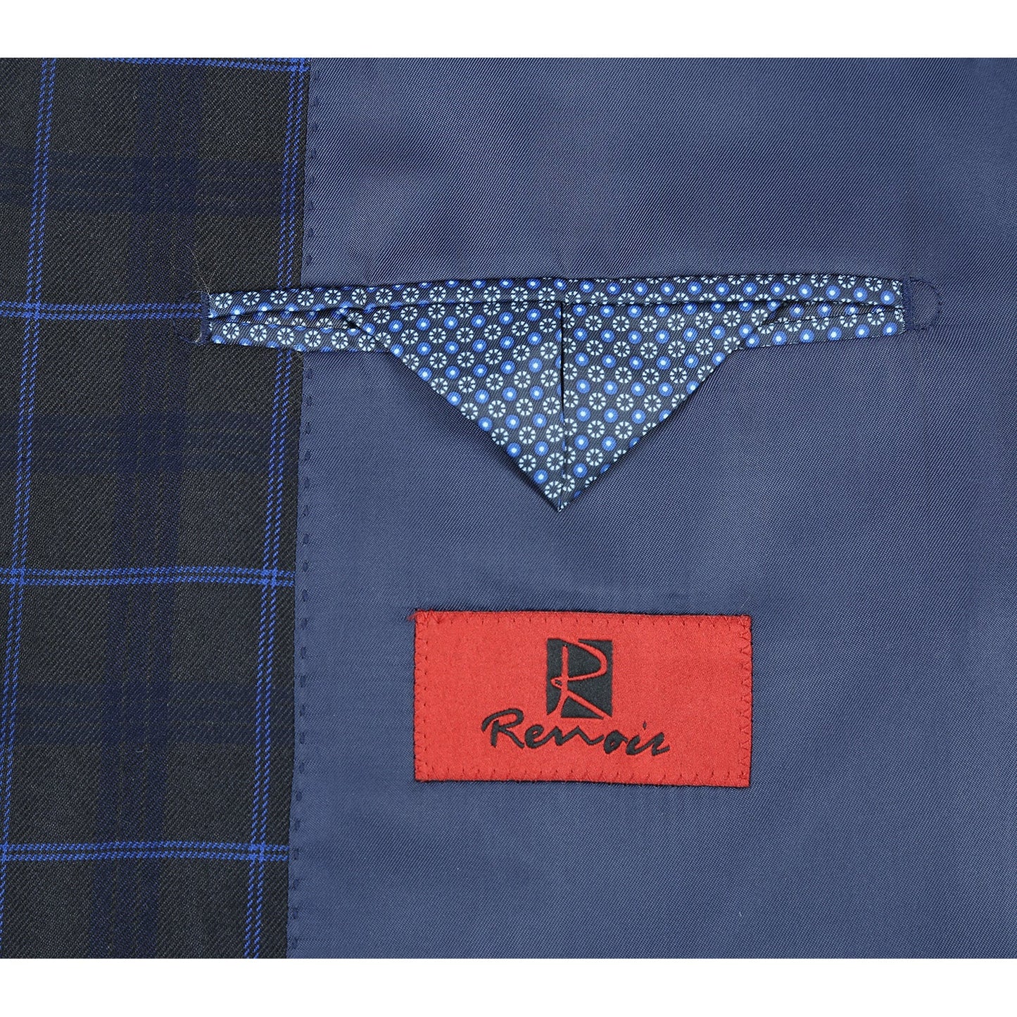 Renori 293-27 Men's Classic Fit Checked Suits