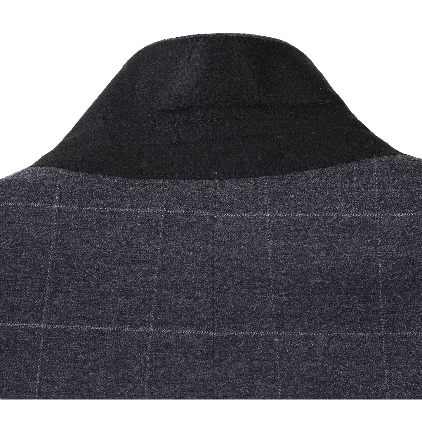 Renoir 293-31 Men's Slim Fit Medium Gray Windowpane Suit