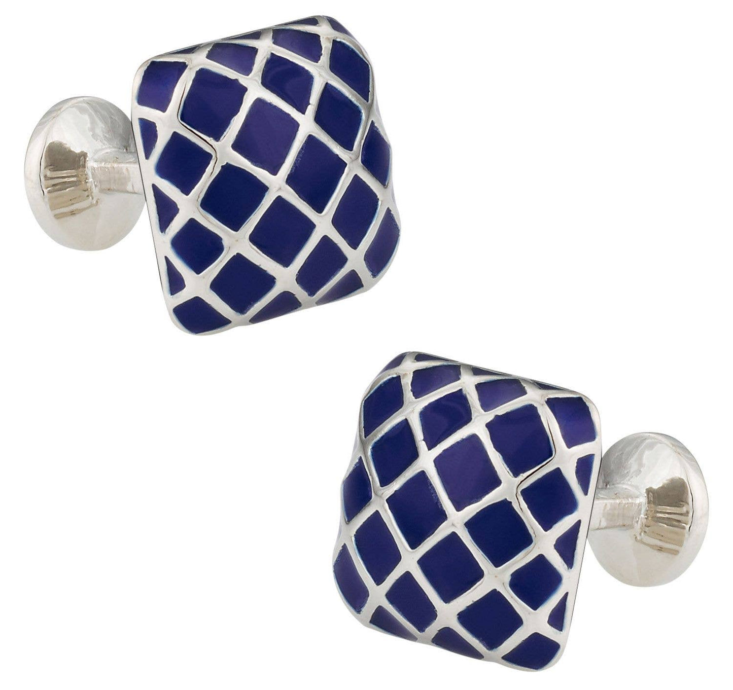 Blue Dome Cuff Links