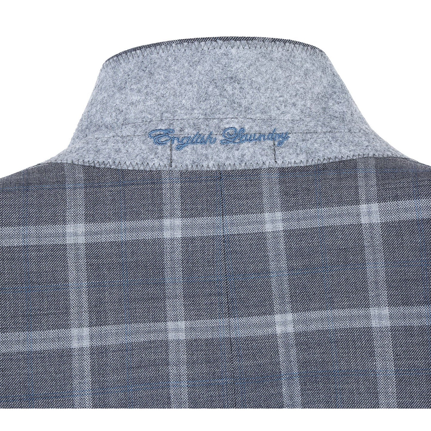 English Laundry EL72-60-092 Gray Plaid Notch Wool Suit