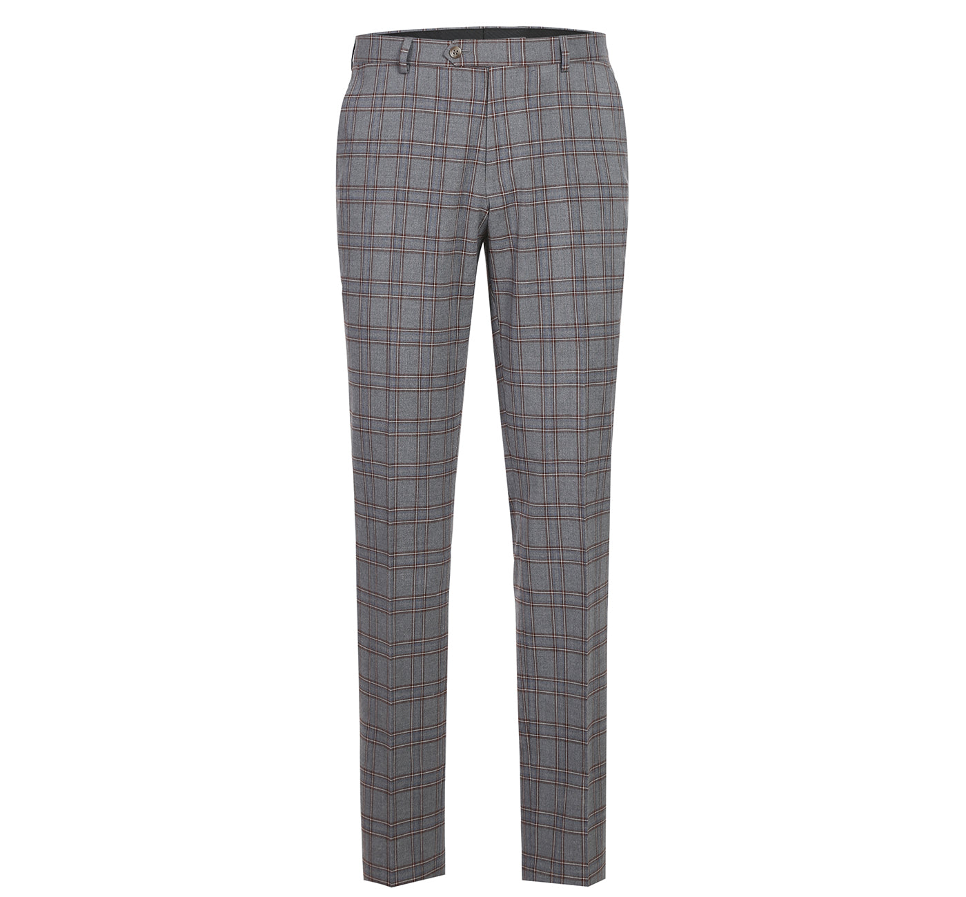 Renoir 293-7 Men's Two Piece Slim Fit Stretch Windowpane Check Dress Suit