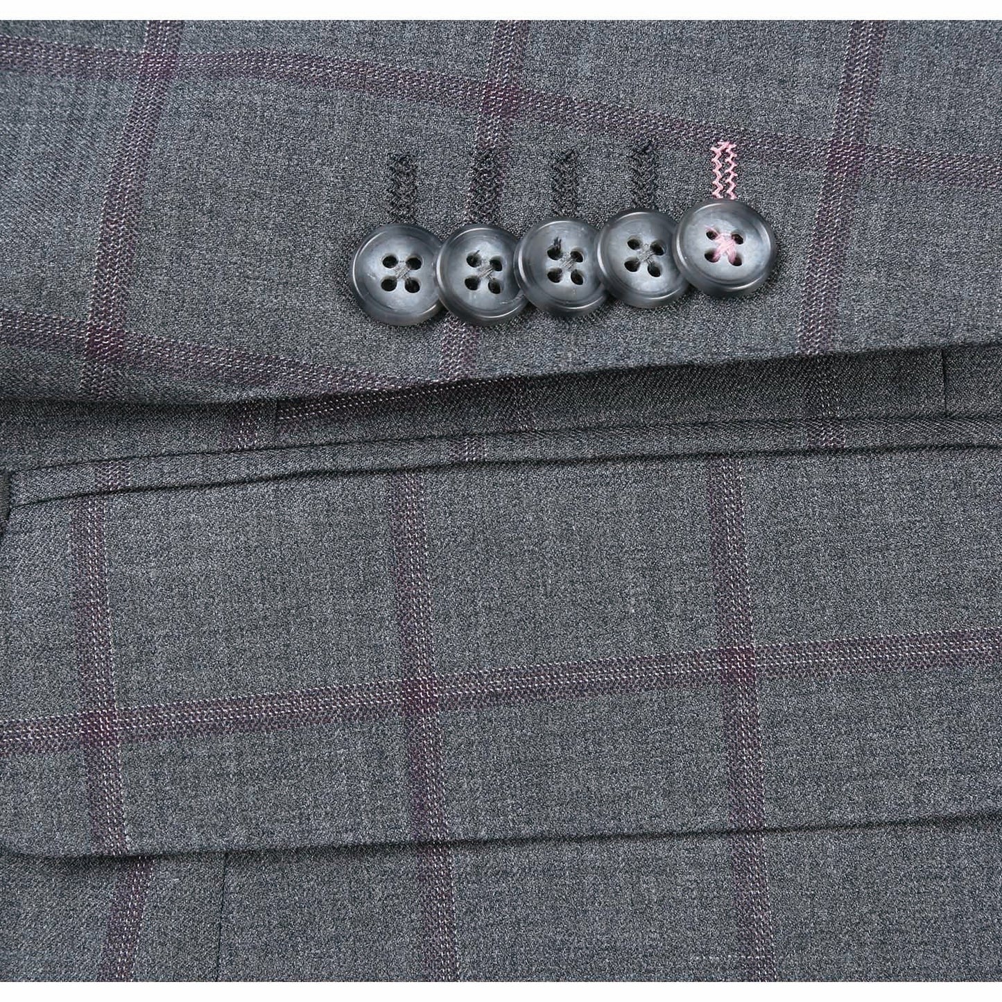 English Laundry EL82-61-092 Gray Brown Wool Suit
