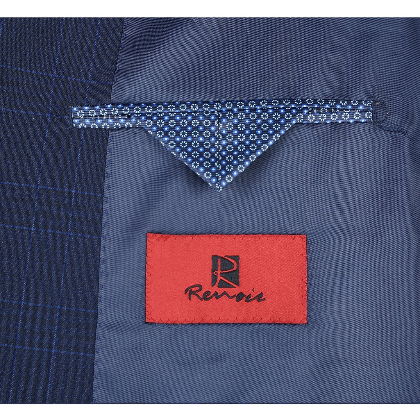 Renoir 293-26 Men's Classic Fit Checked Suits