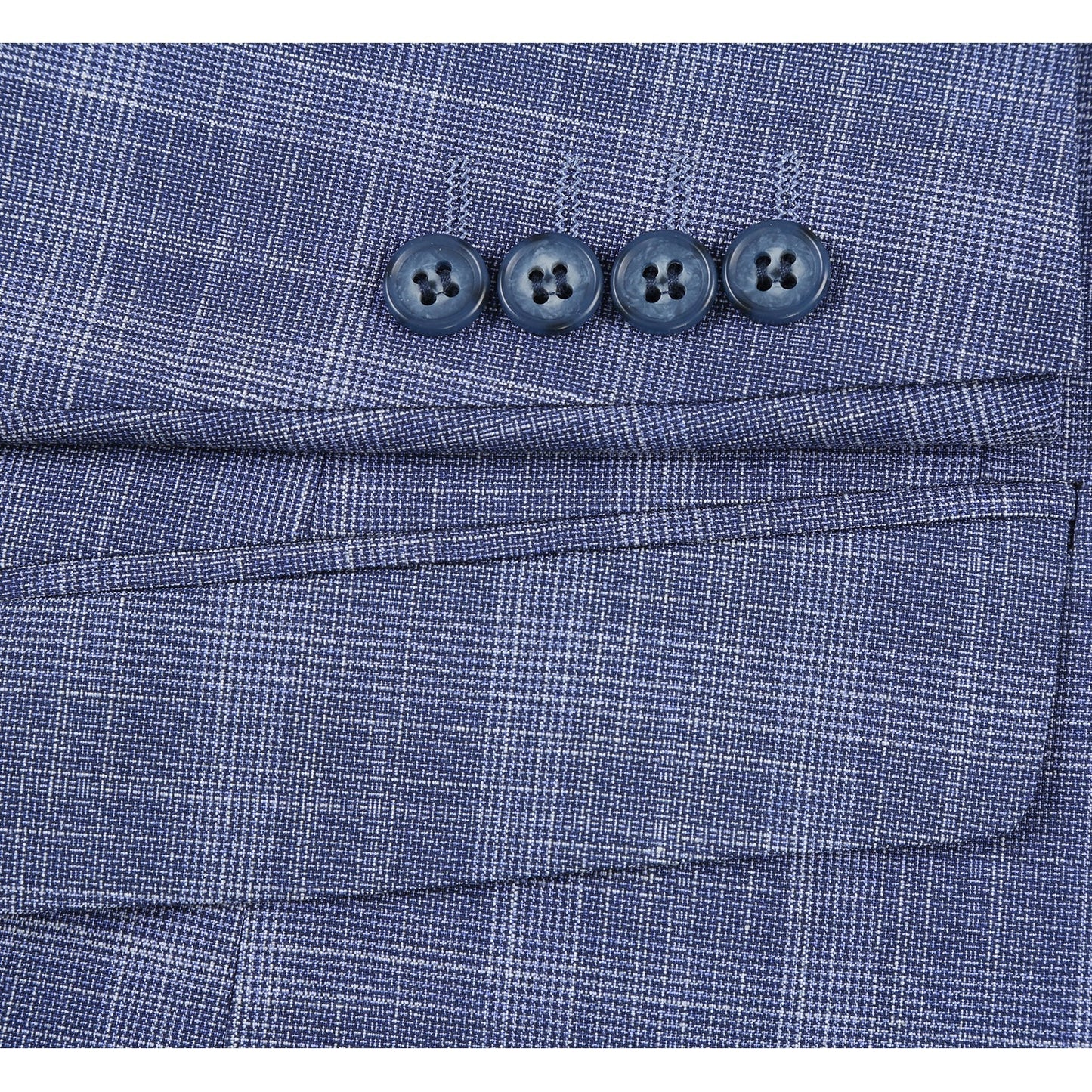 Renoir 293-24 Men's Slim Fit Checked Suits