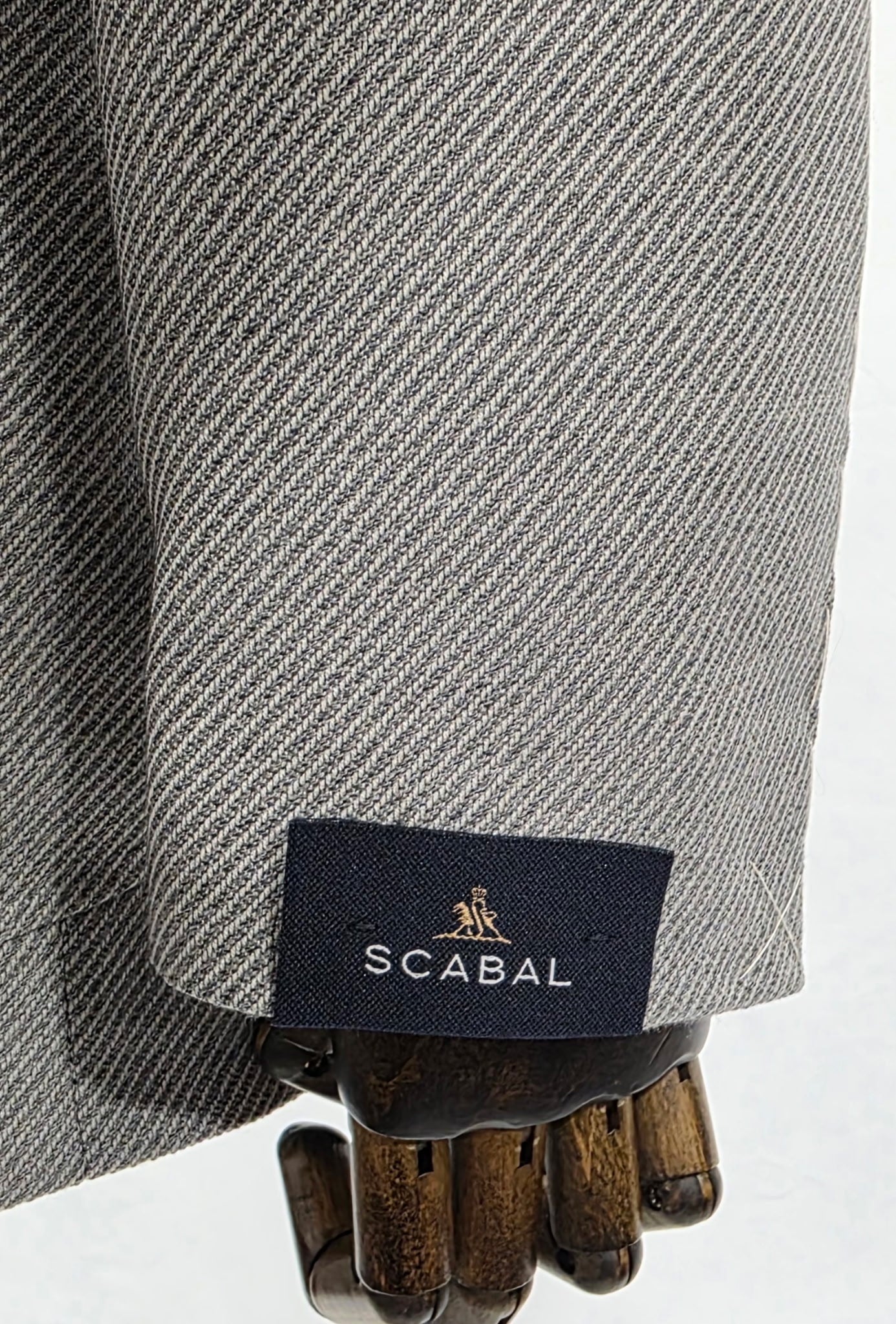 Scabal Light Grey Twill Sport Coat