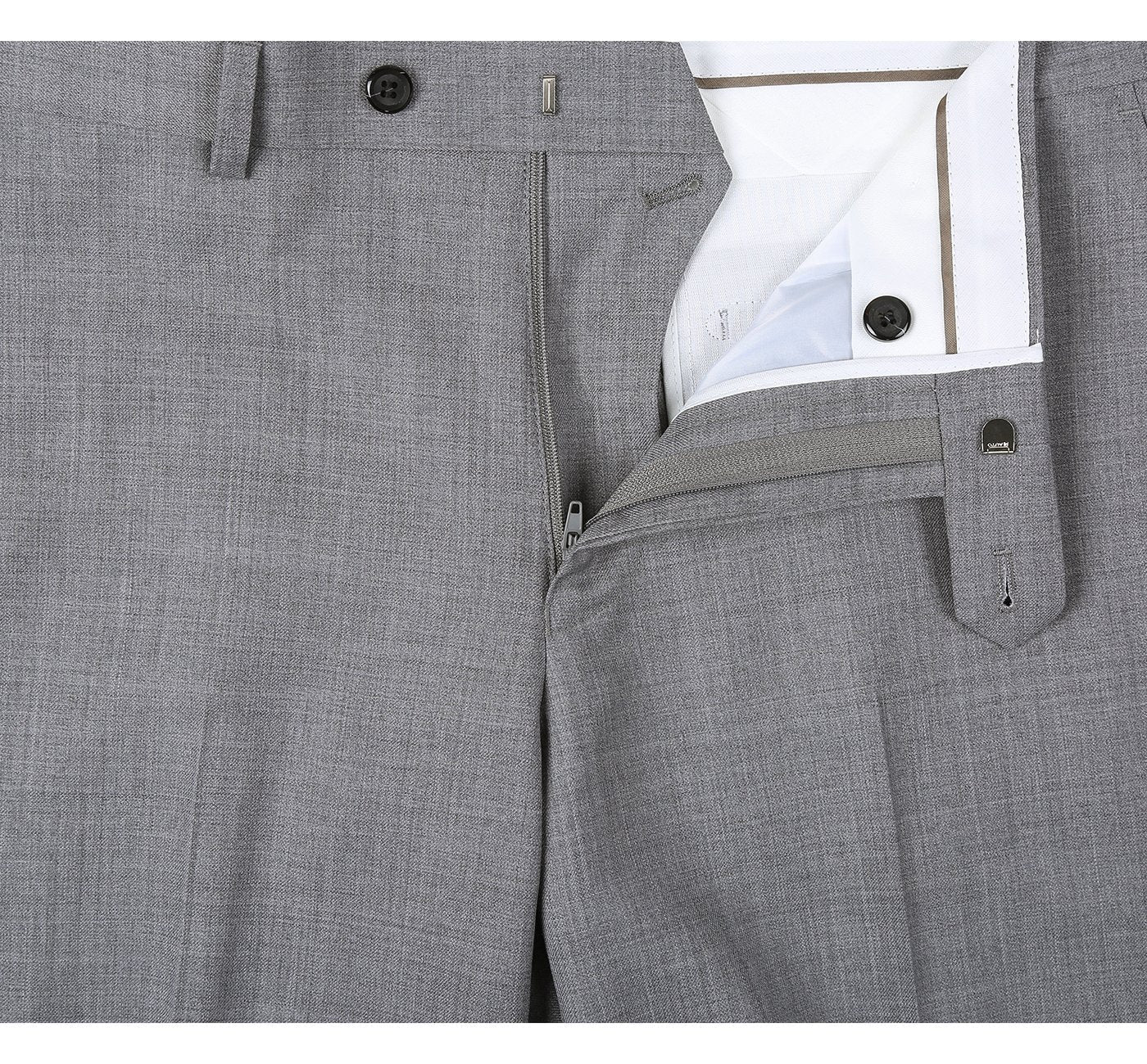 508-5 Men's Regular Fit Flat Front Wool Suit Pant