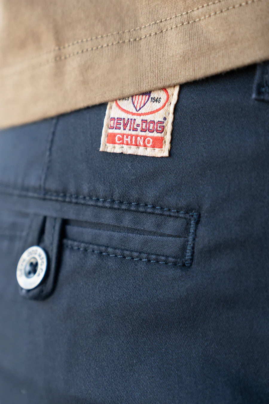 Devil Dog Chino Short 9" - Concord on clearance