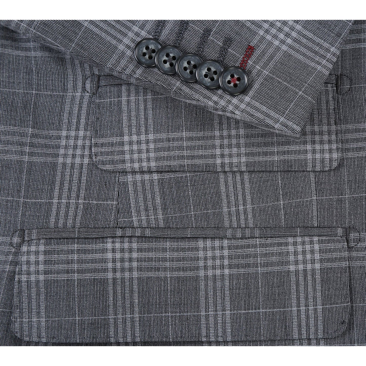 English Laundry EL72-58-093 Gray Check Peak Wool Suit