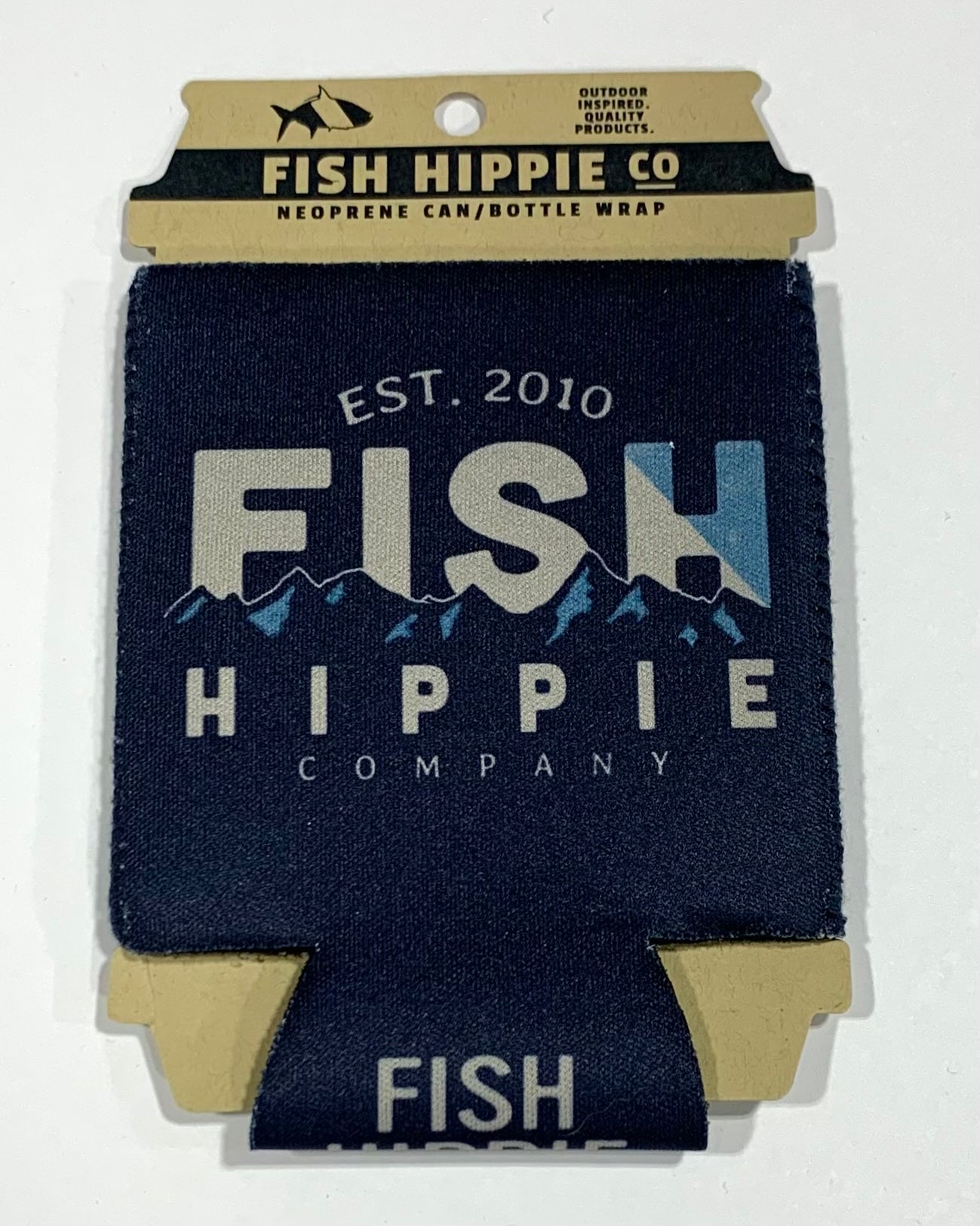 Fish Hippie Navy Koozie on clearance