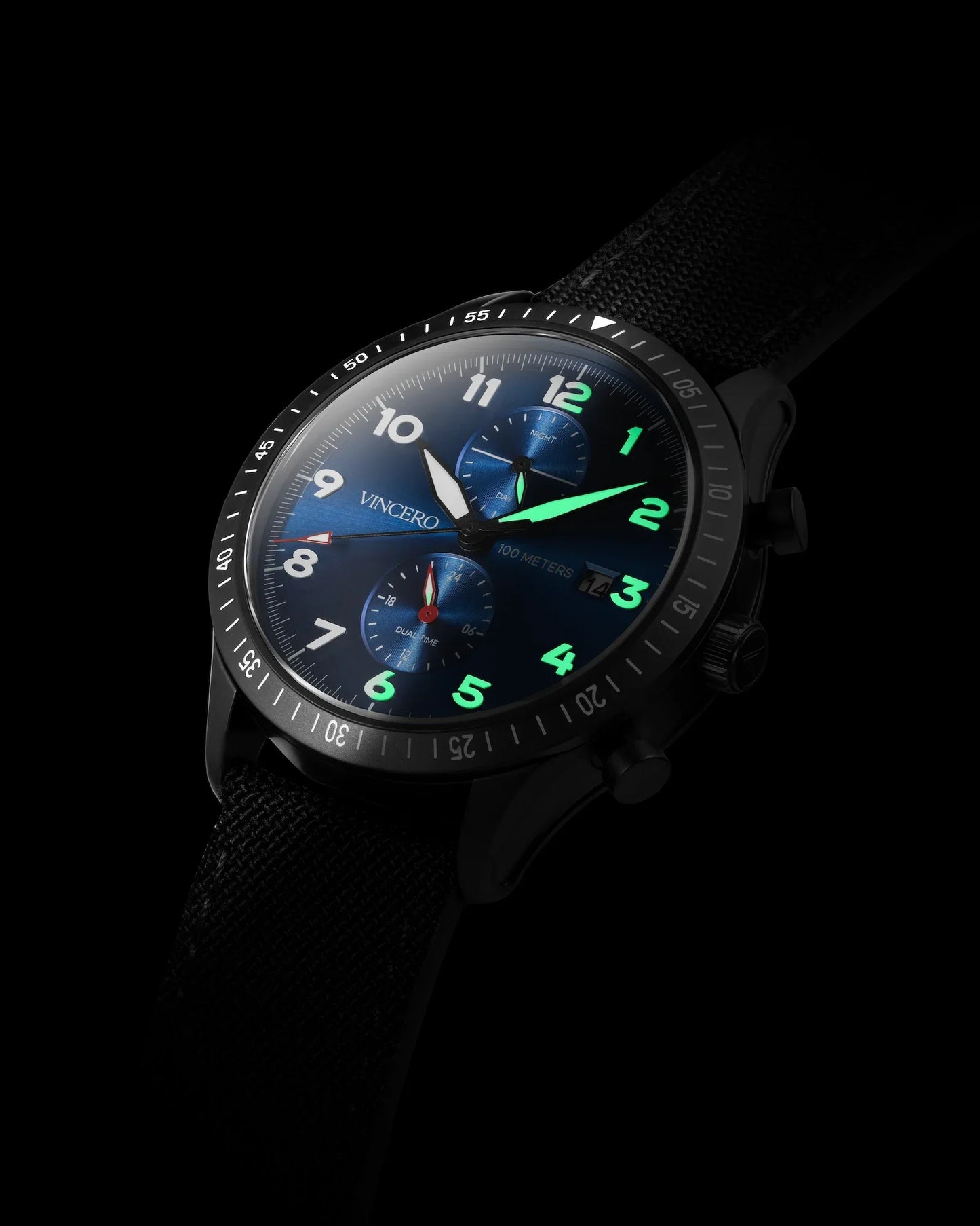 Vincero The Altitude - Matte Black/Cobalt