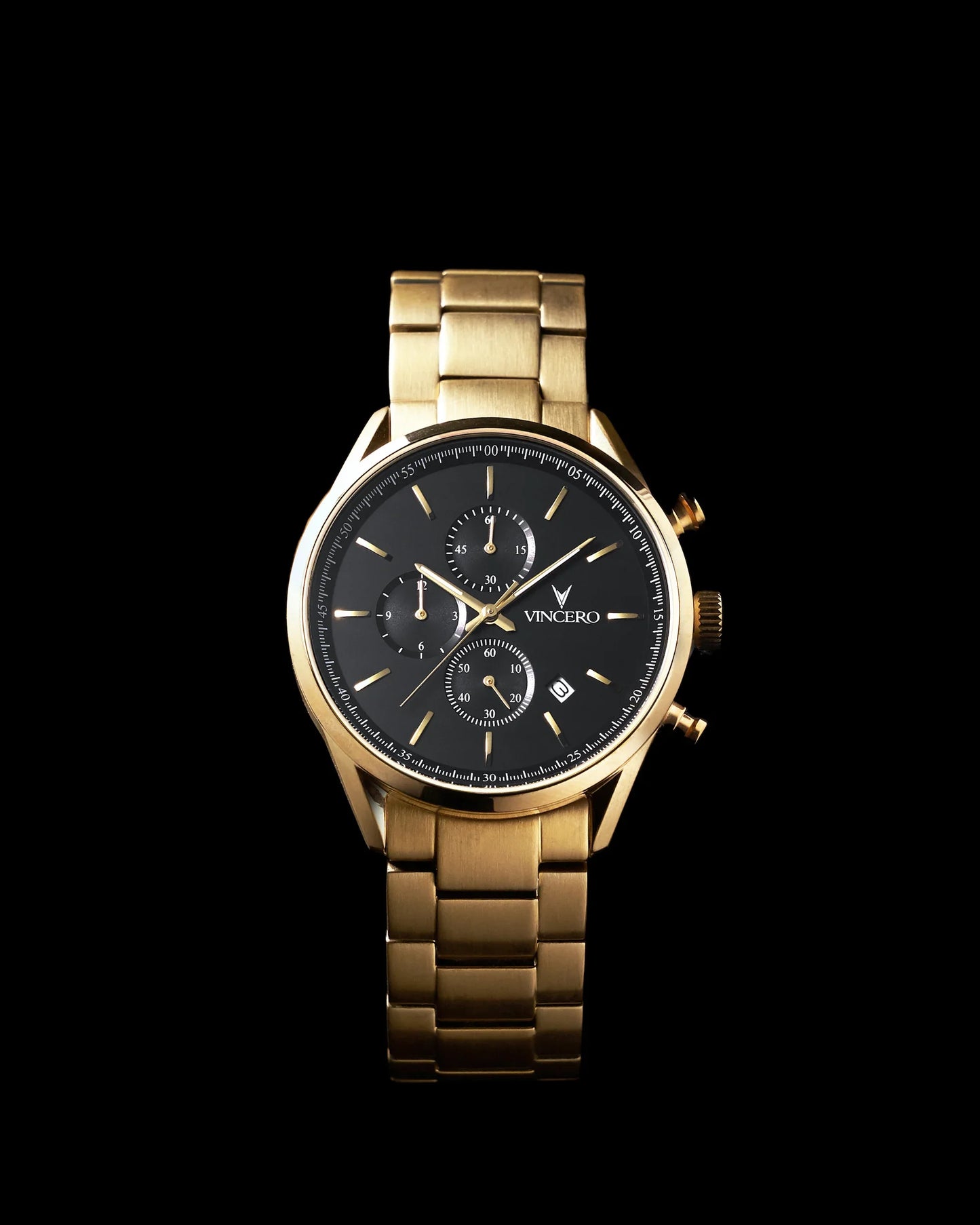 Vincero The Chrono S2 40mm - Black/Gold Steel