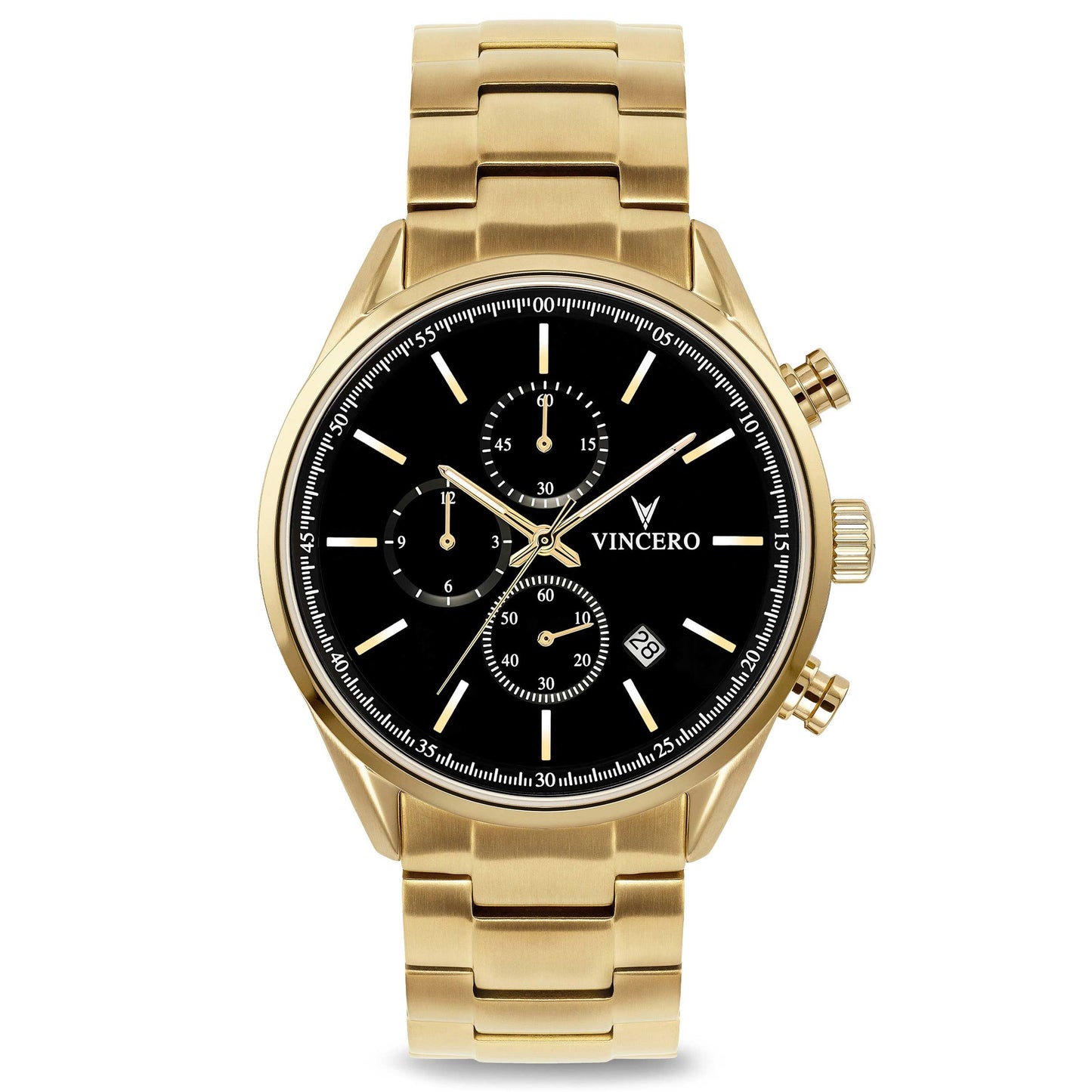 Vincero The Chrono S2 40mm - Black/Gold Steel