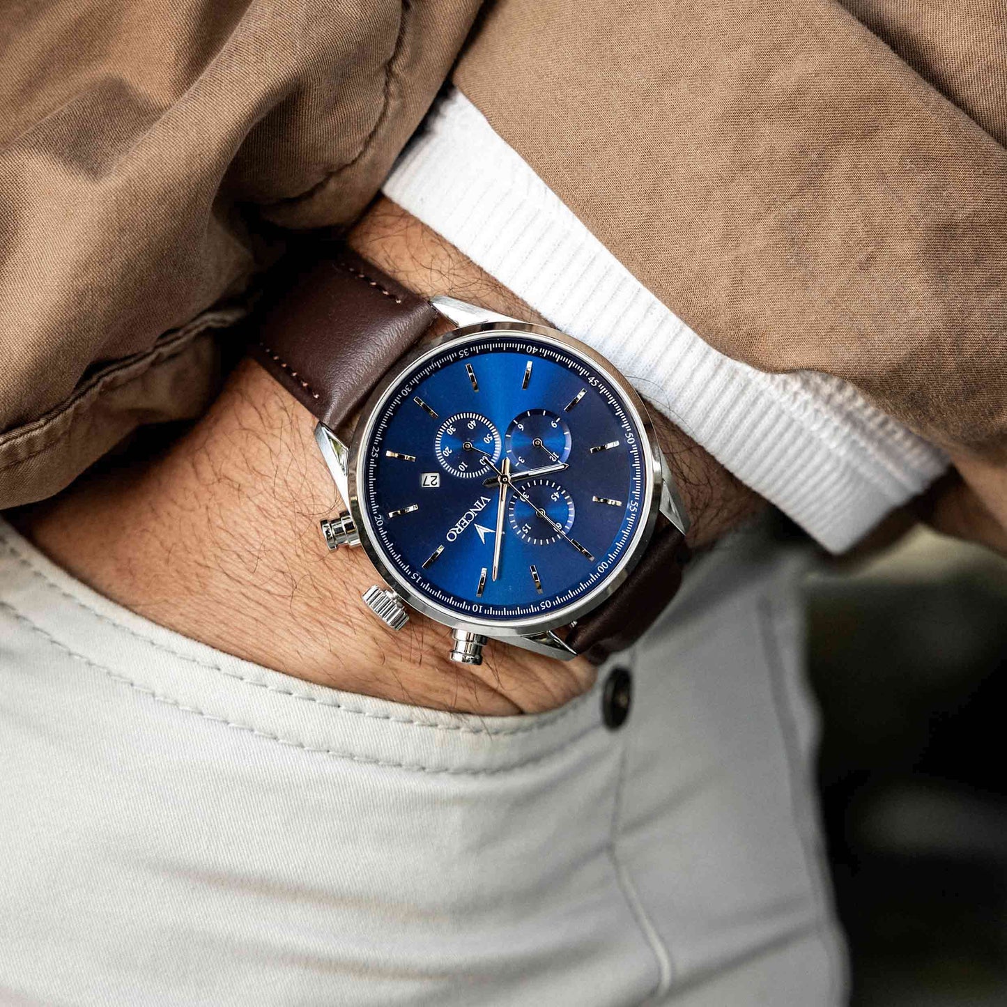 Vincero The Chrono S2 - Blue/Brown