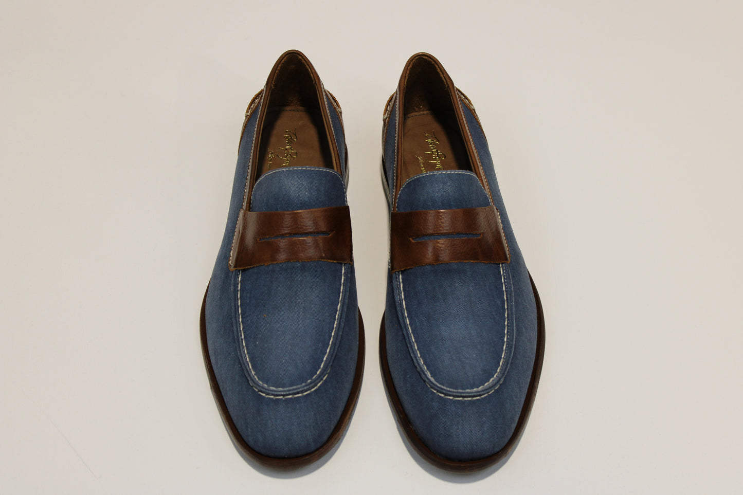 Alan Payne Denim and Leather Loafer