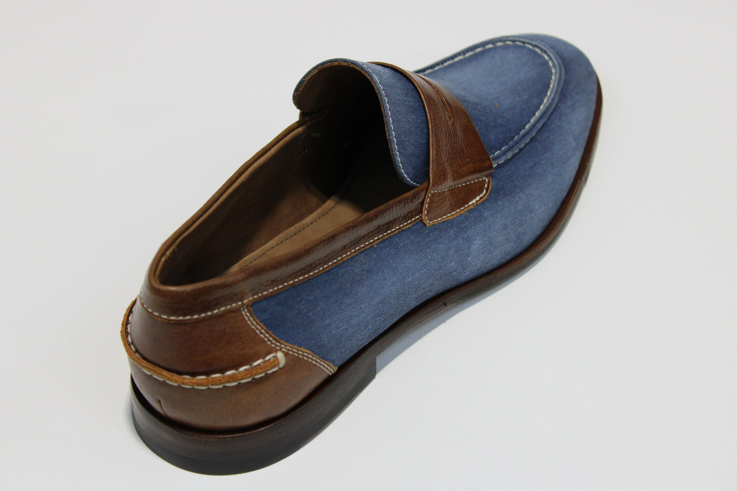 Alan Payne Denim and Leather Loafer