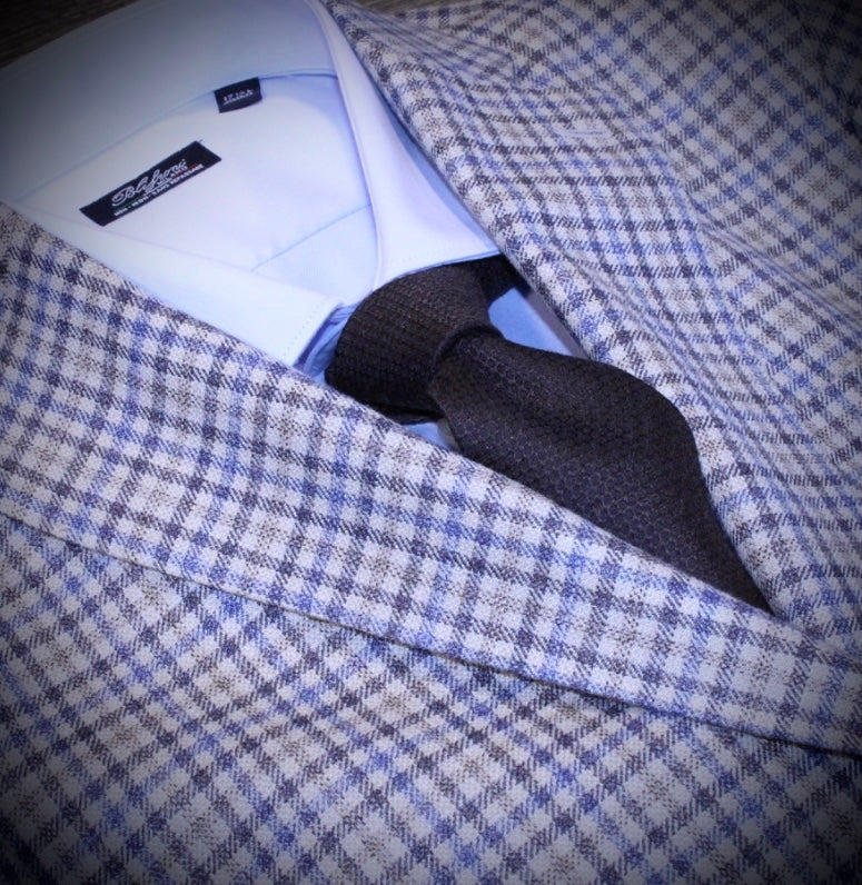 TG Signature Series Modern Fit Beige/Blue/Brown Sports Coat