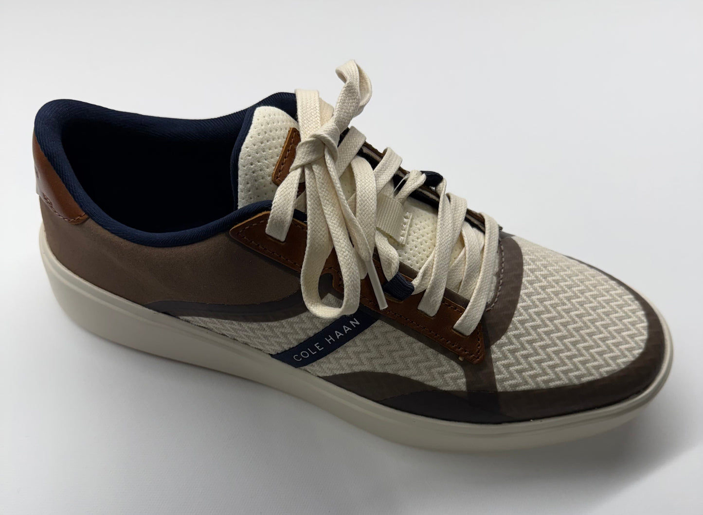 Cole Haan Grand CC Winner Ivory/British Tan Leather Sneaker