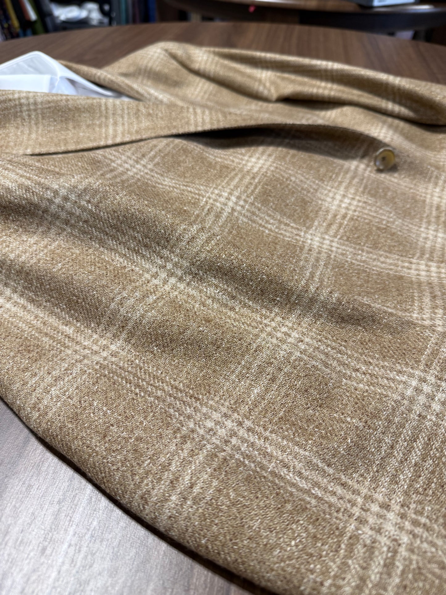 TG Signature Series Light Brown and Tan Plaid Sport Coat on sale