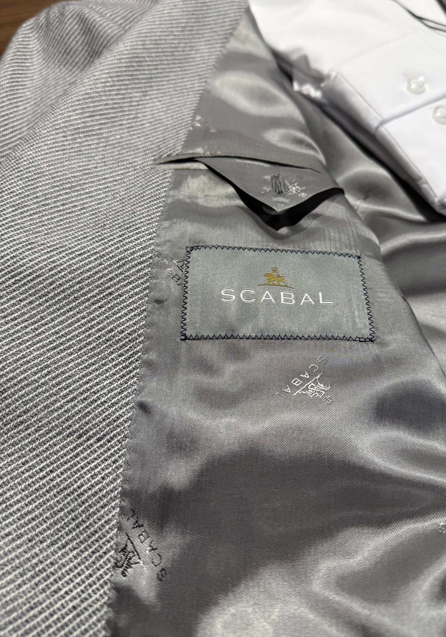 Scabal Light Grey Twill Sport Coat on sale