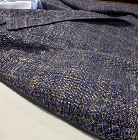 TG Signature Series Navy/Gold/Brown Modern Fit Sport Coat