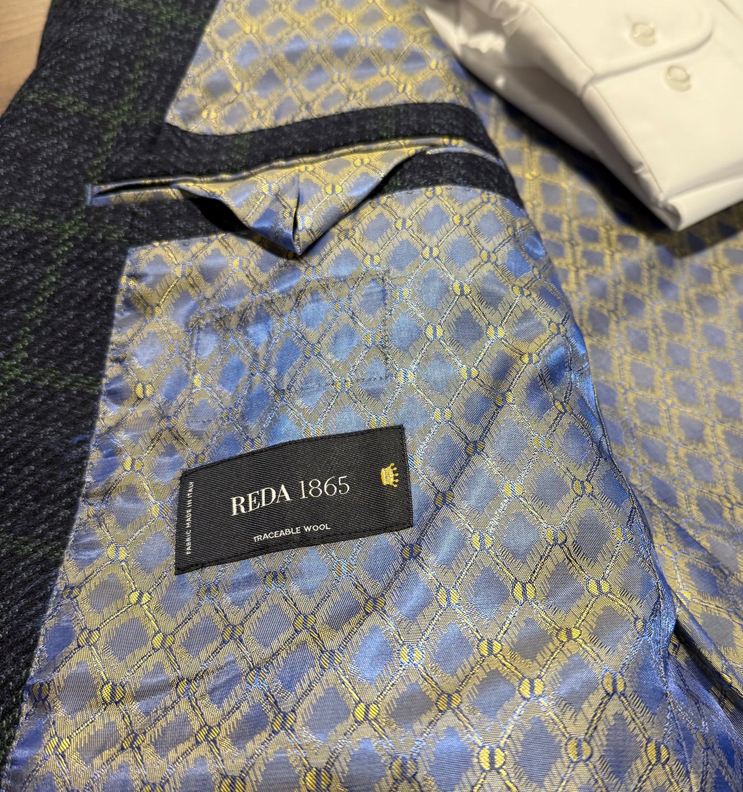 TG Signature Series Navy and Green Plaid Sport Coat on sale