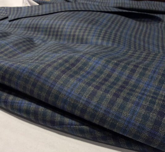TG Signature Series Green and Navy Check Sport Coat