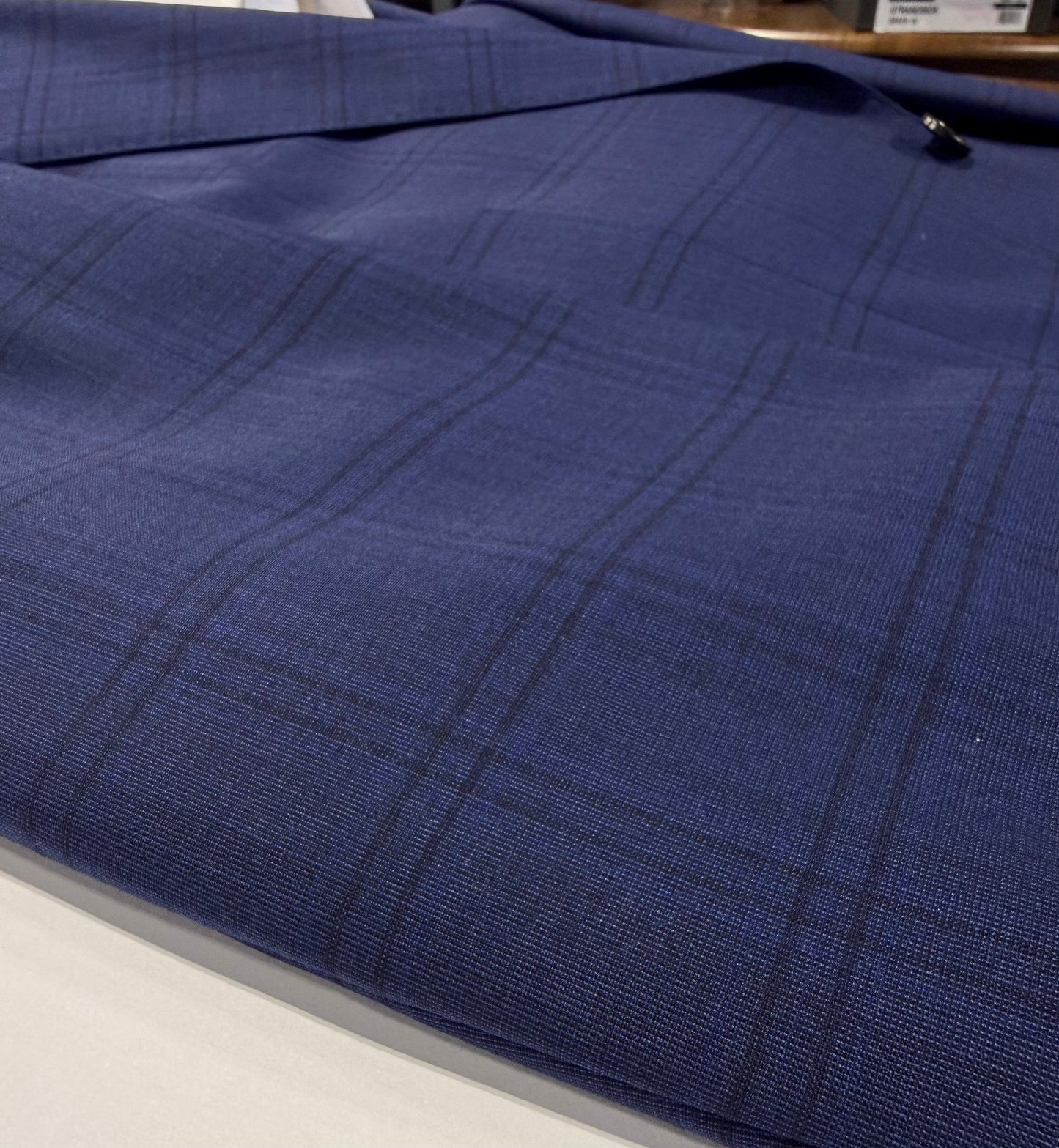 Canaletto Navy and Black Windowpane Suit Reda Fabric Italy Modern Fit