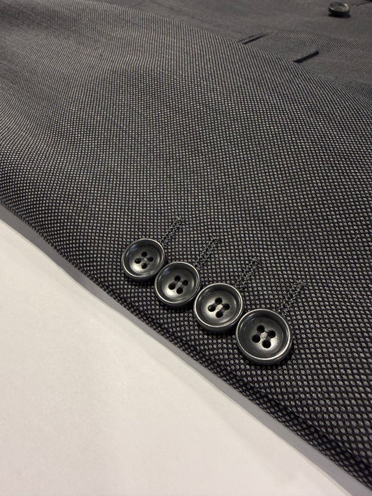 Mantoni Grey Birdseye Classic Fit Suit