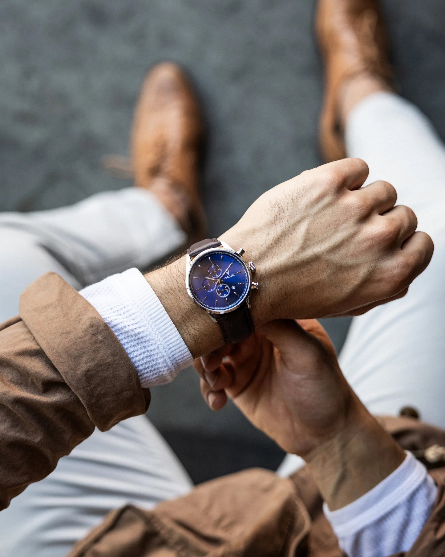 Vincero The Chrono S2 - Blue/Brown
