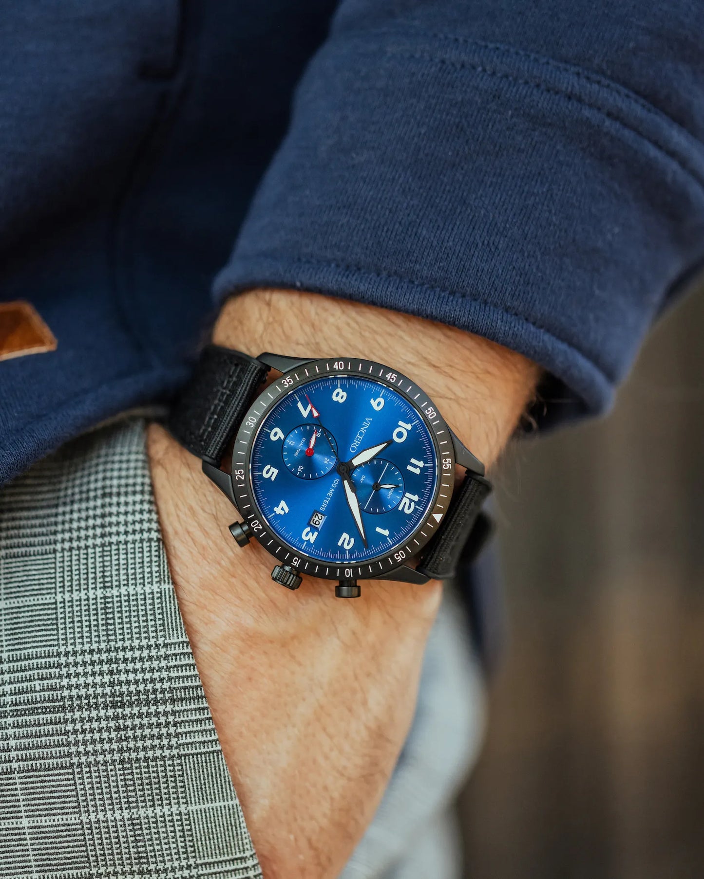Vincero The Altitude - Matte Black/Cobalt