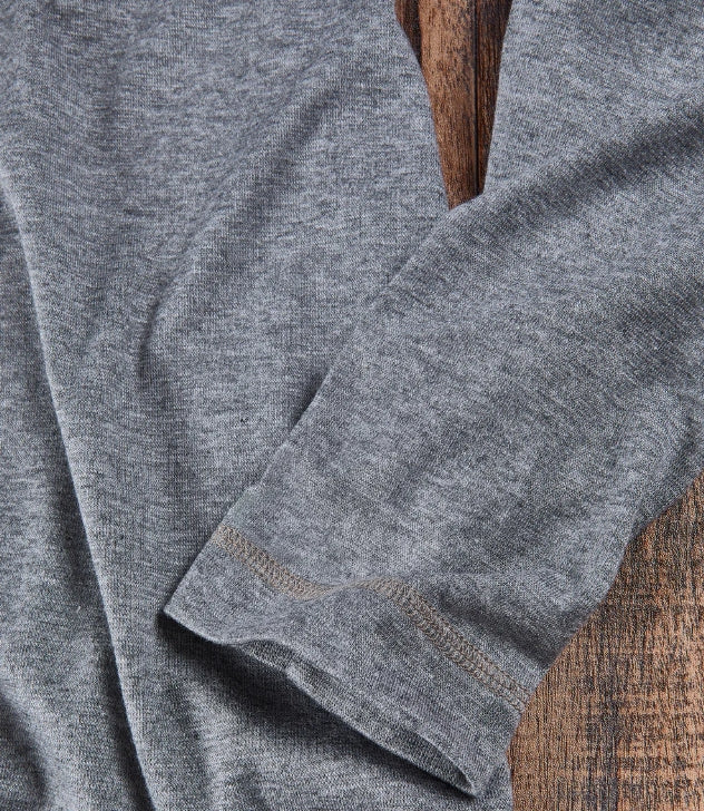 Nicoby Grey Melange Long Sleeve Shirt