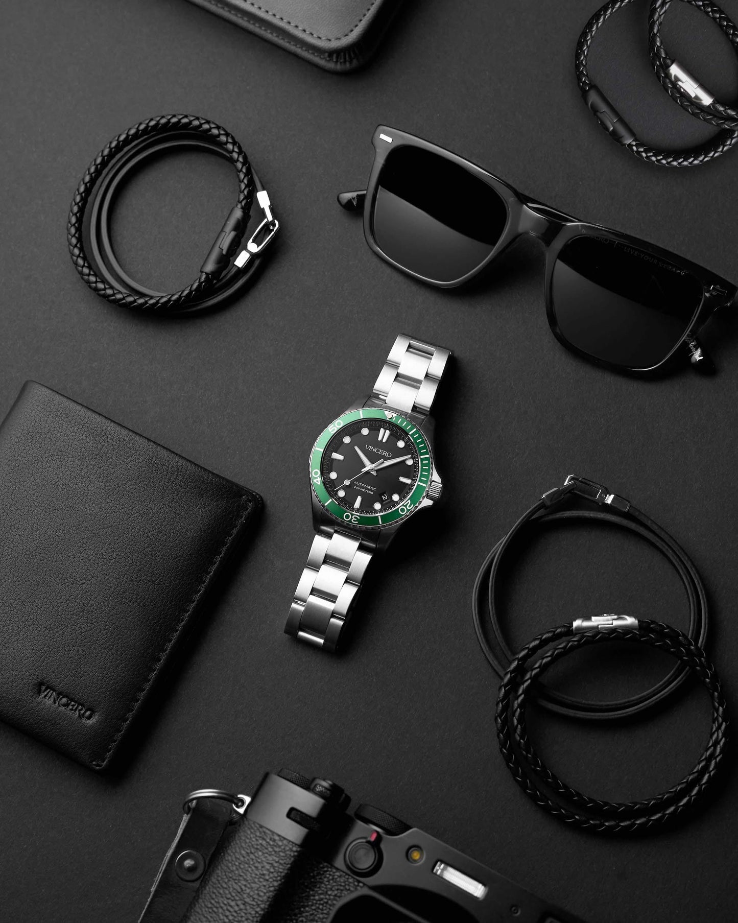 Vincero The Argo Automatic - Green/Silver
