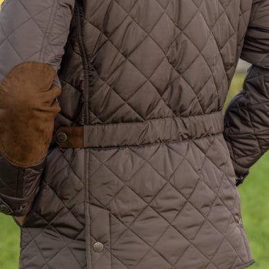 Madison Creek Adventurer Diamond Quilted Nylon Jacket in Gunmetal