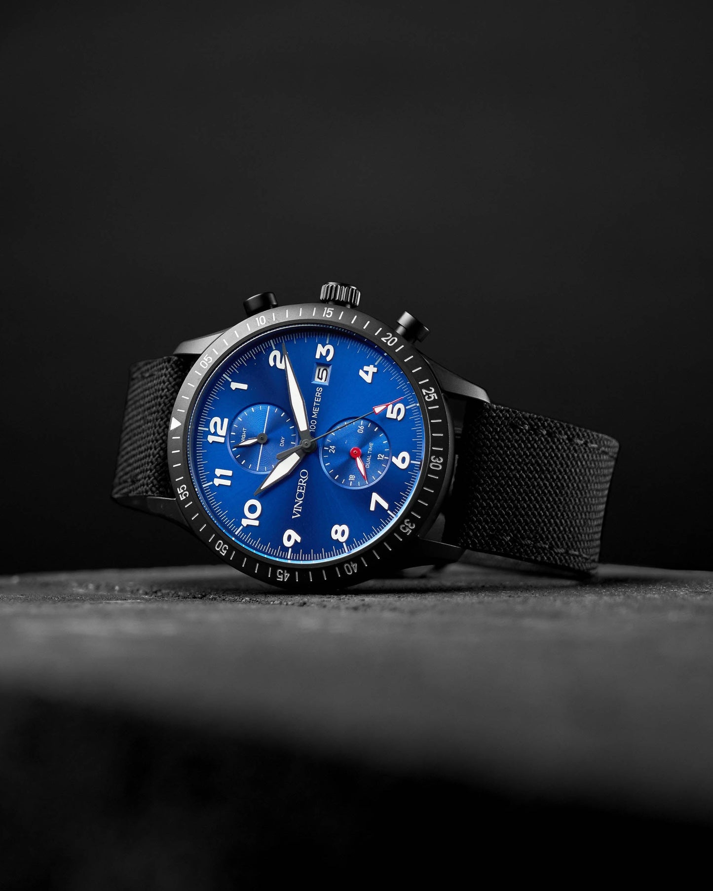 Vincero The Altitude - Matte Black/Cobalt