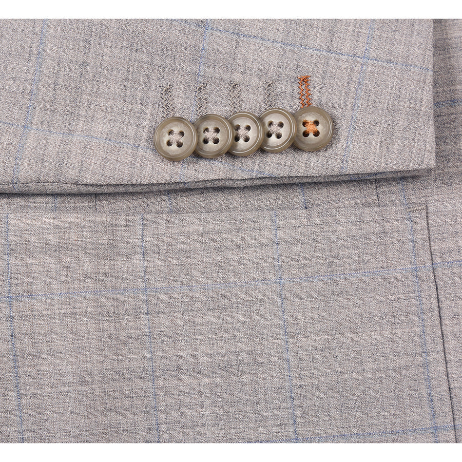 English Laundry EL22-50-601 Tan with Blue Plaid Suit