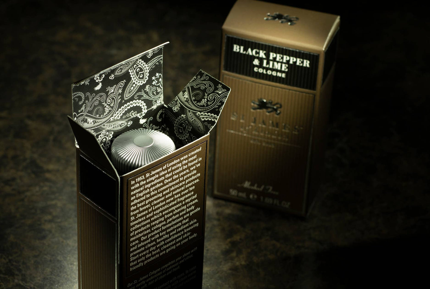 St. James of London Black Pepper and Lime Cologne 50ml (alcohol-free)