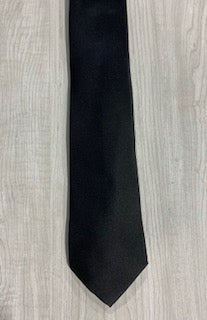 Solid Black Extra Long Tie
