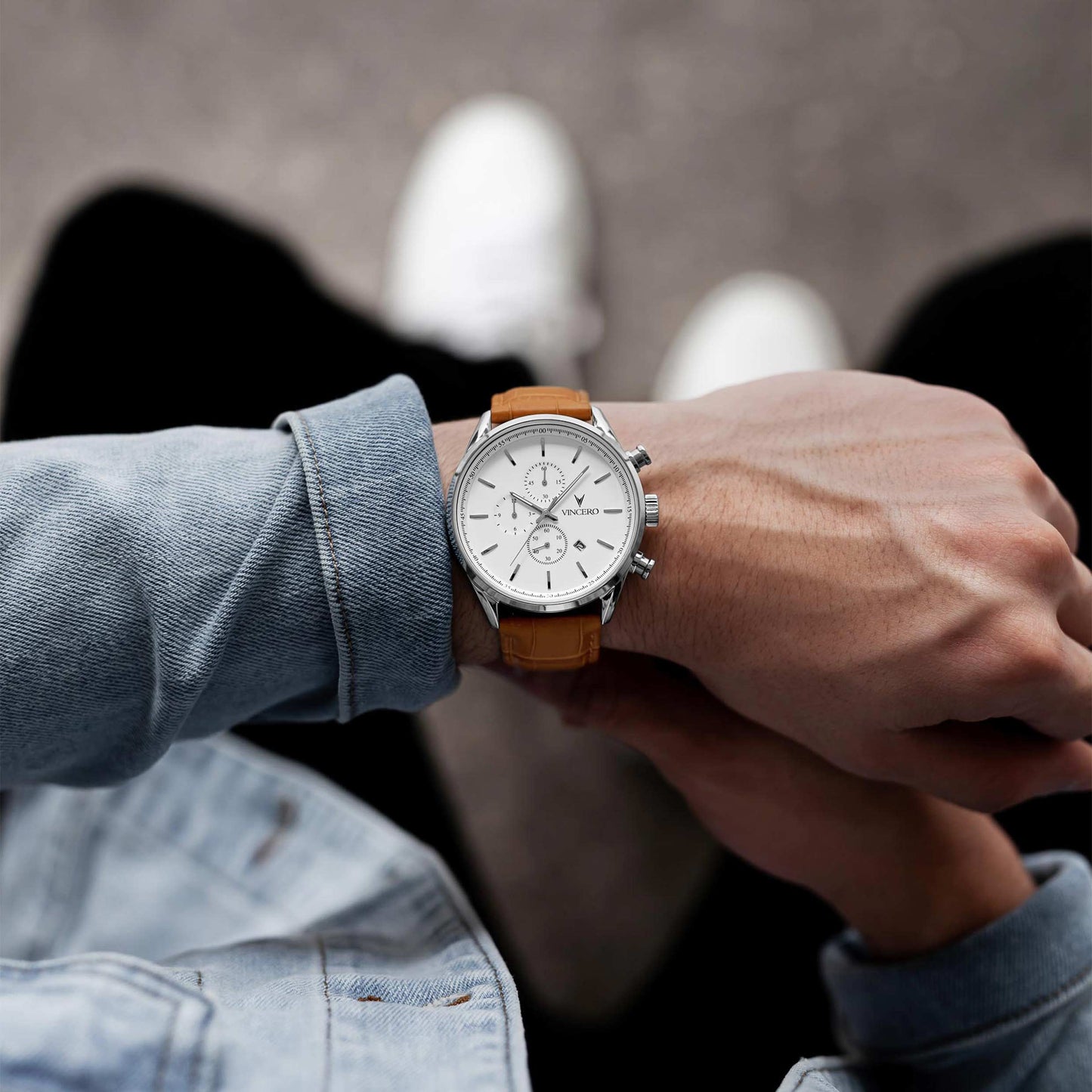 Vincero The Chrono S2 - Silver/Tan