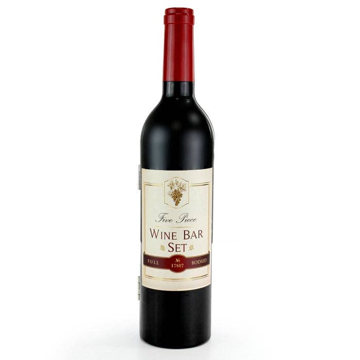 5 Piece Wine Bottle Bar Set