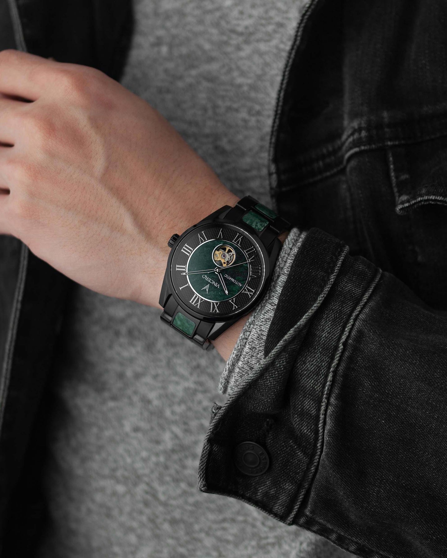 Vincero Marble Automatic - Black Verde