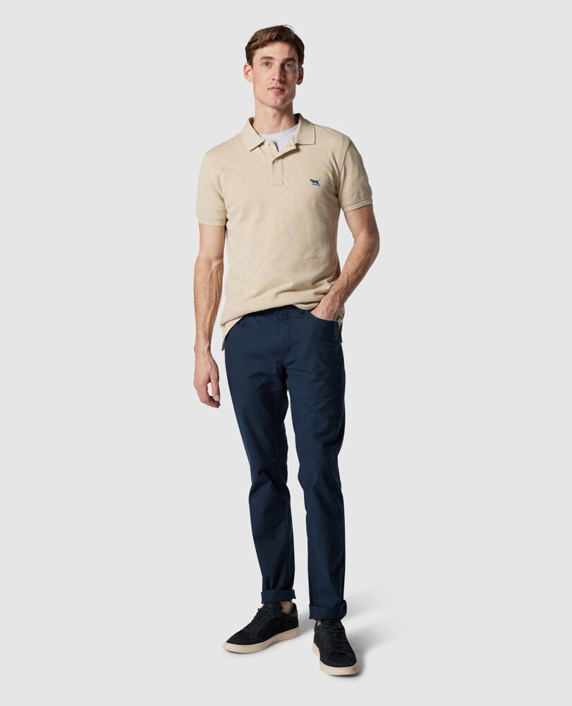Rodd and Gunn Short Sleeve Sports Fit Gunn Polo Oat