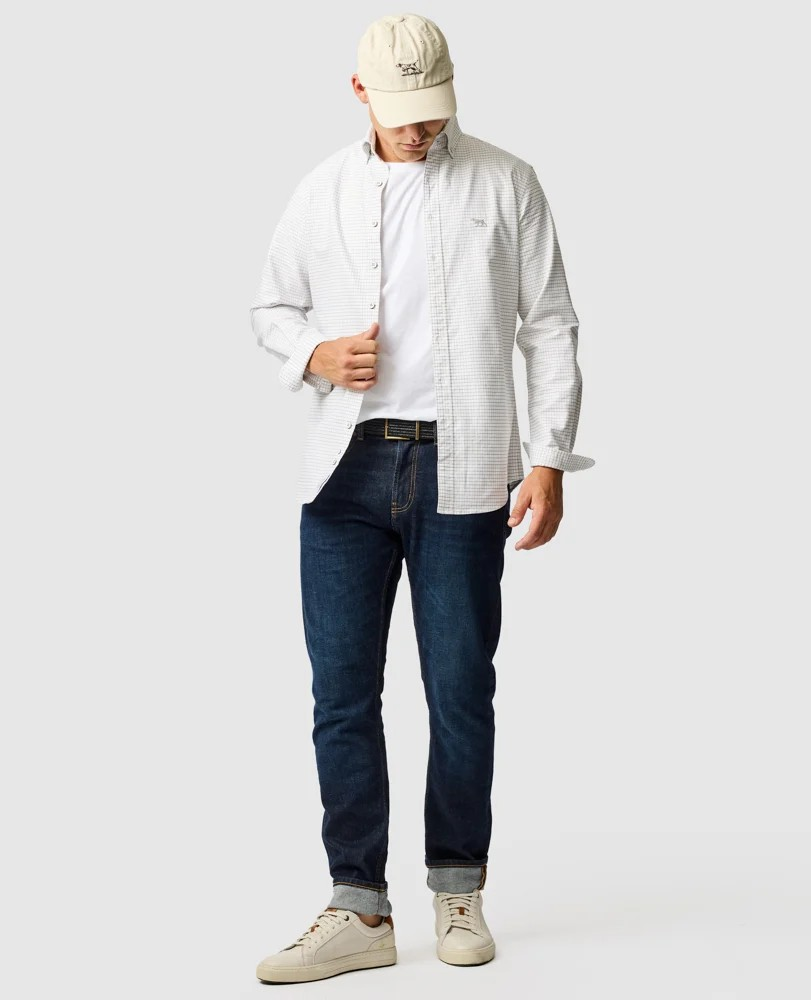Rodd and Gunn Pebble Check Oxford Button Down Shirt