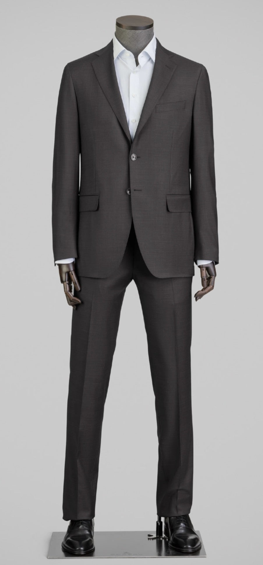 Scabal Grey Stretch Super 120's Wool Travel Suit