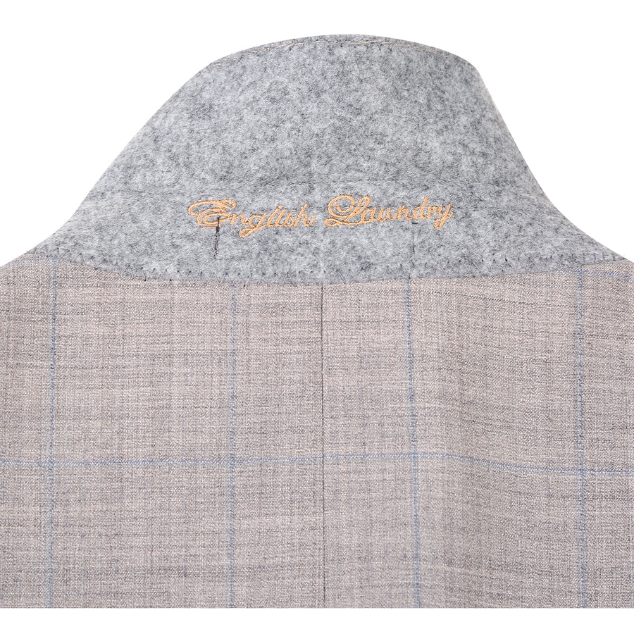 English Laundry EL22-50-601 Tan with Blue Plaid Suit