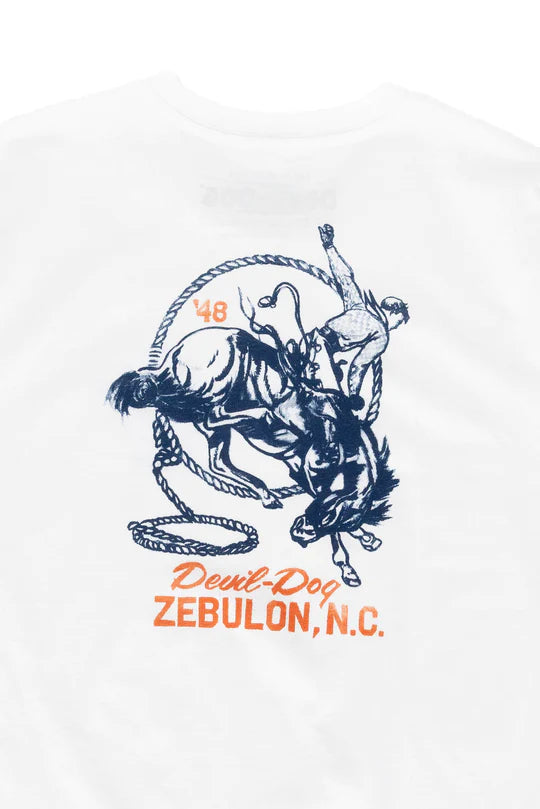 Devil Dog Graphic T-Shirt - Ropin' Cowboy on clearance