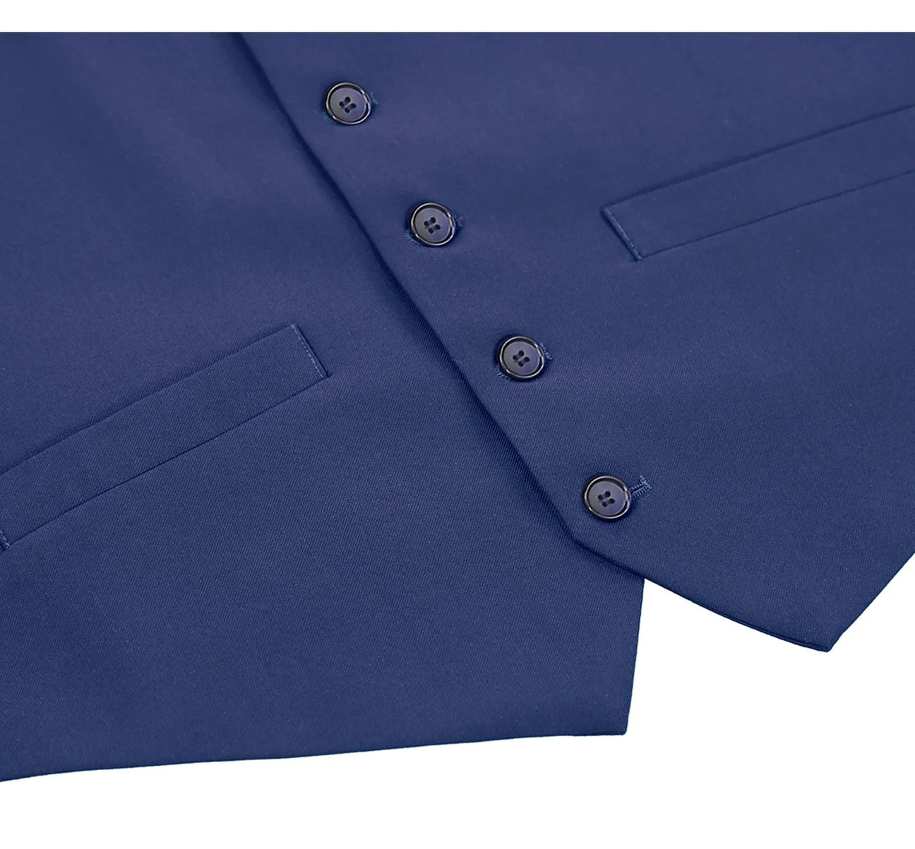 Renoir Blue 5 Button Vest