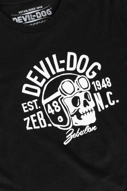 Devil Dog Graphic T-Shirt - Skull Rider on clearance