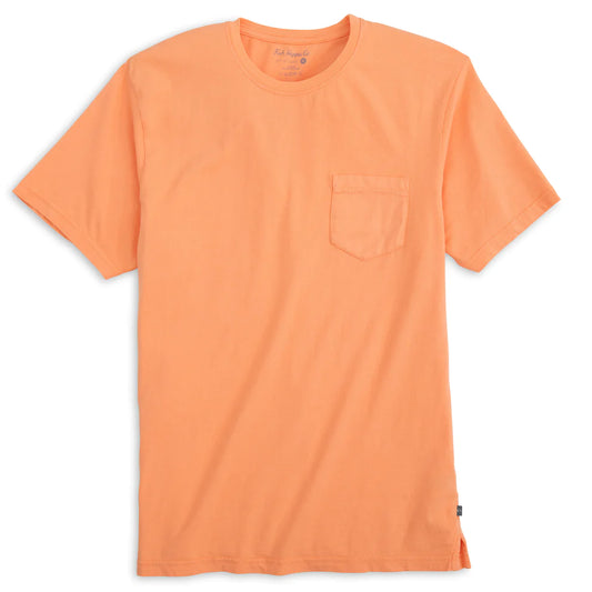 Fish Hippie Balao Washed Orange Pocket Tee on clearance
