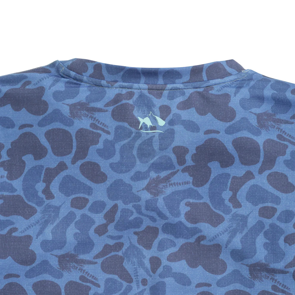 Fish Hippie Fly Camo Performance Crew on clearance